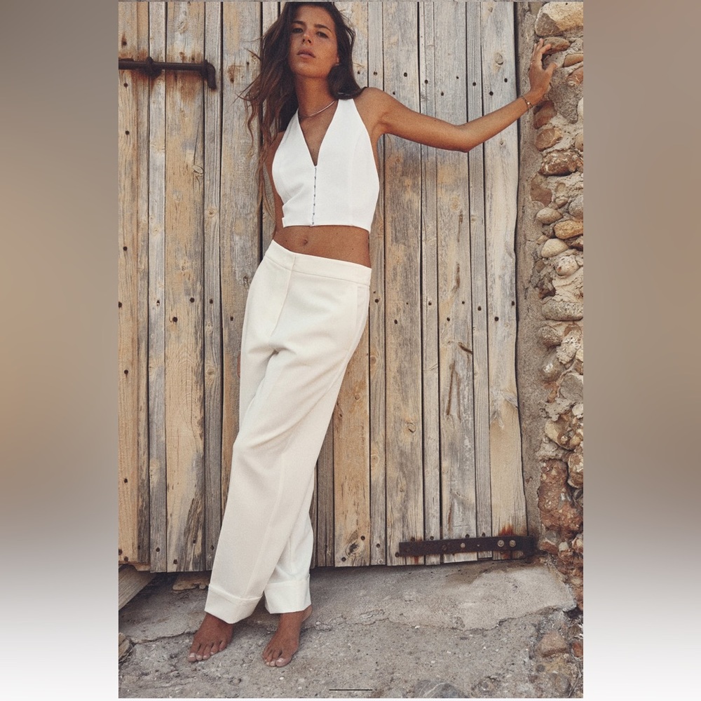Zara White Pants